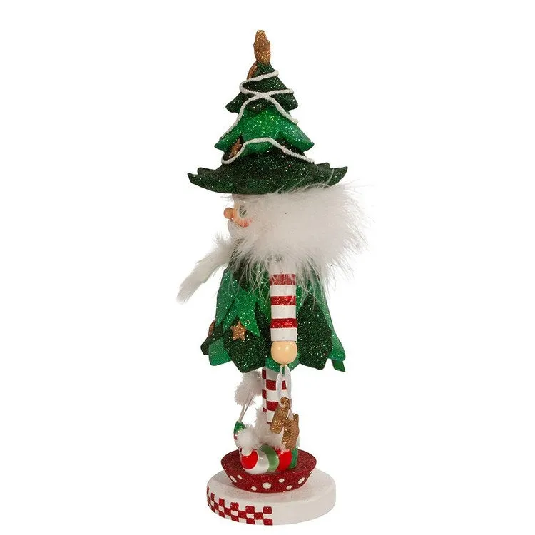 12.5" Hollywood Jolly Tree Christmas Hat Nutcracker
