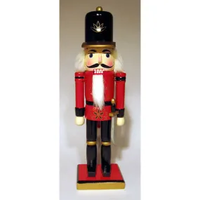 12" Classic Red & Black Nutcracker