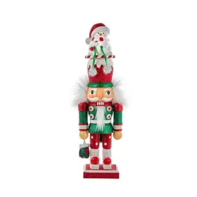 12" Hollywood Snowman Hat Nutcracker