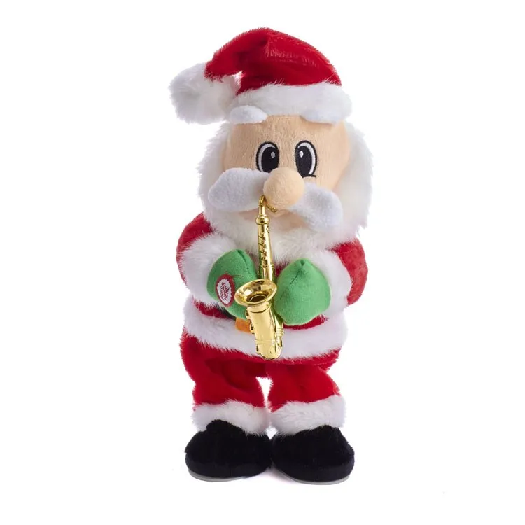 14" Battery-Operated Dancing Jazz Santa