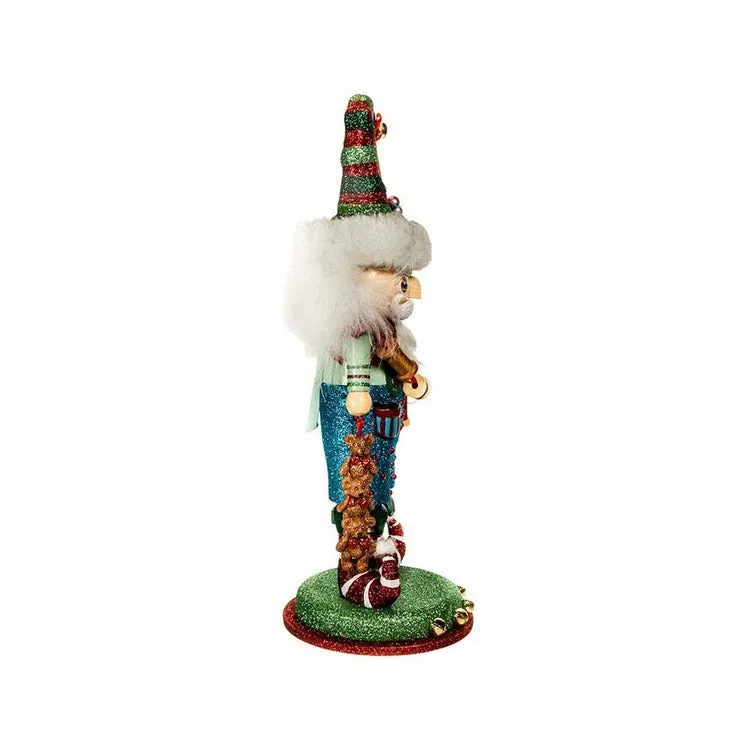15" Hollywood Elf with Teddy Bear Nutcracker