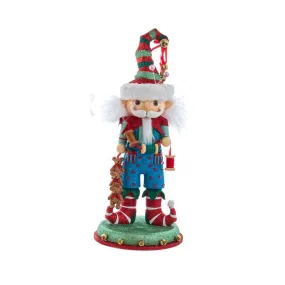 15" Hollywood Elf with Teddy Bear Nutcracker