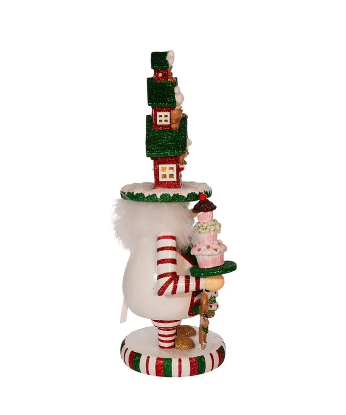 15" Hollywood Nutcrackers™ Battery-Operated LED Gingerbread House Hat Nutcracker