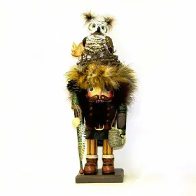 16" Hollywood Woodsman Nutcracker with Owl Hat