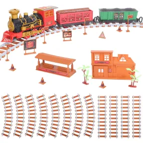 193Pcs Electric Train Set Battery Powered with Sounds