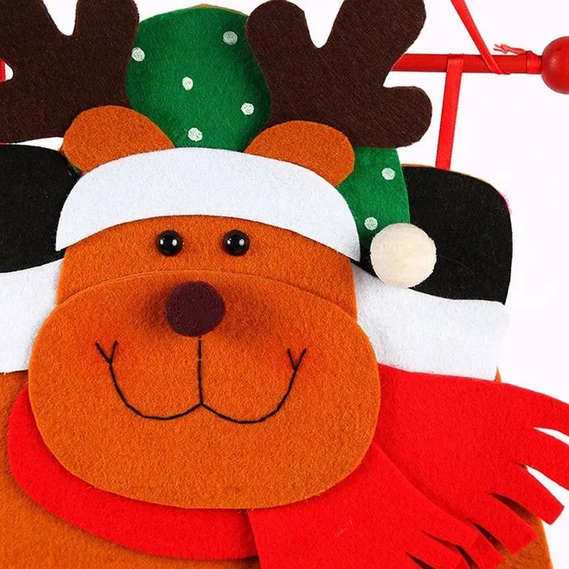 1PC Fabric Felt Advent Calendar Santa Elk Snowman Christmas
