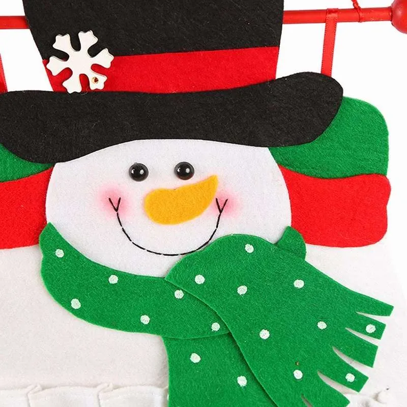 1PC Fabric Felt Advent Calendar Santa Elk Snowman Christmas
