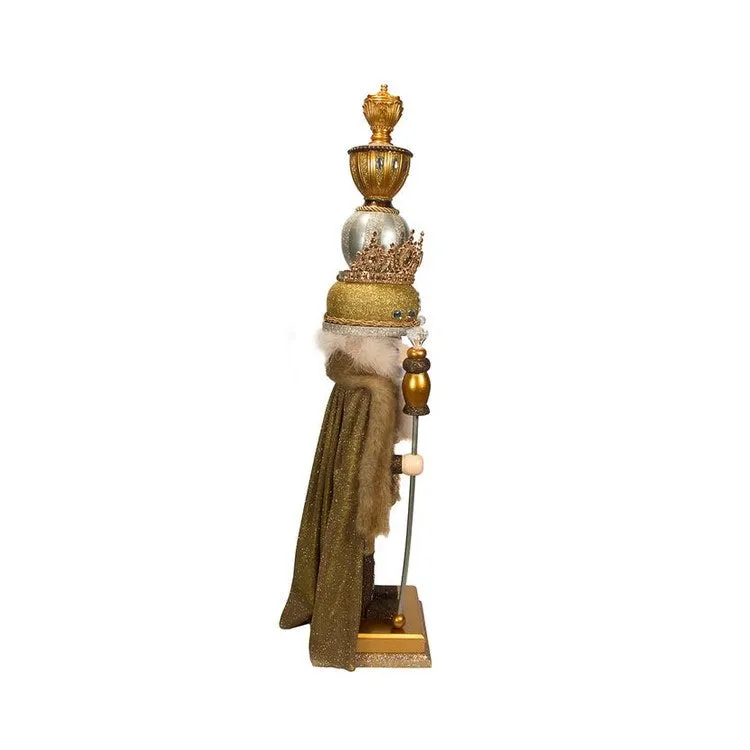 36" Hollywood Gold King Nutcracker