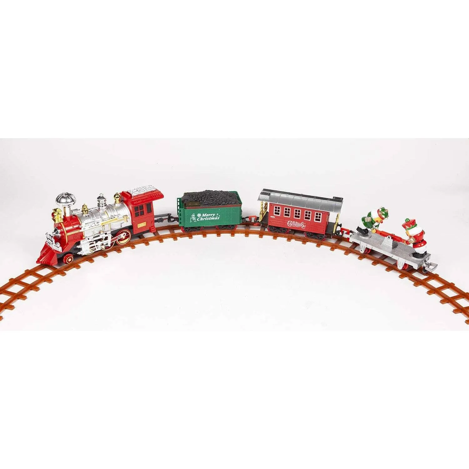 52-Piece Set: Santa's Choo Choo Electric Train with Working Light and Sound