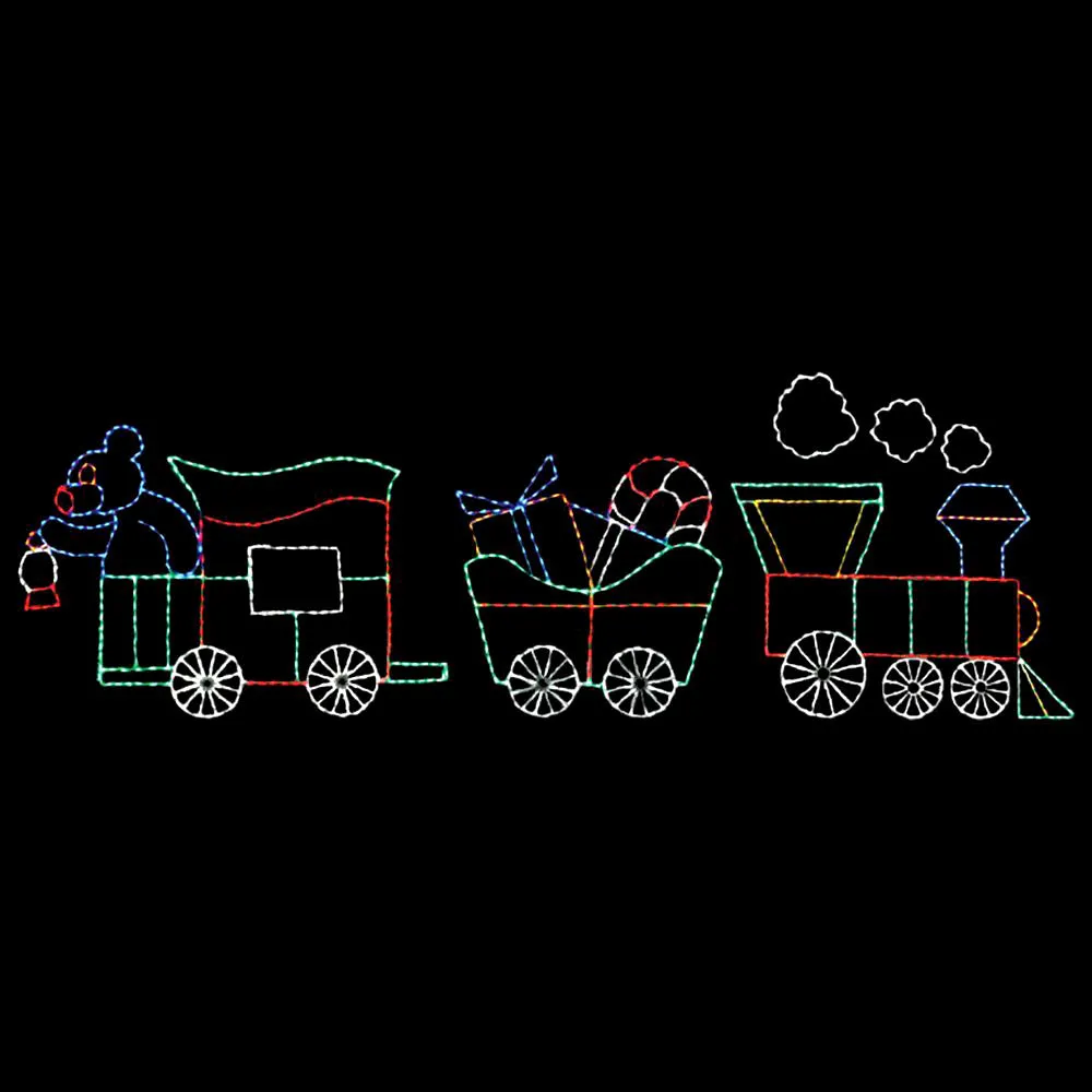 Animated LED Christmas Train Set
