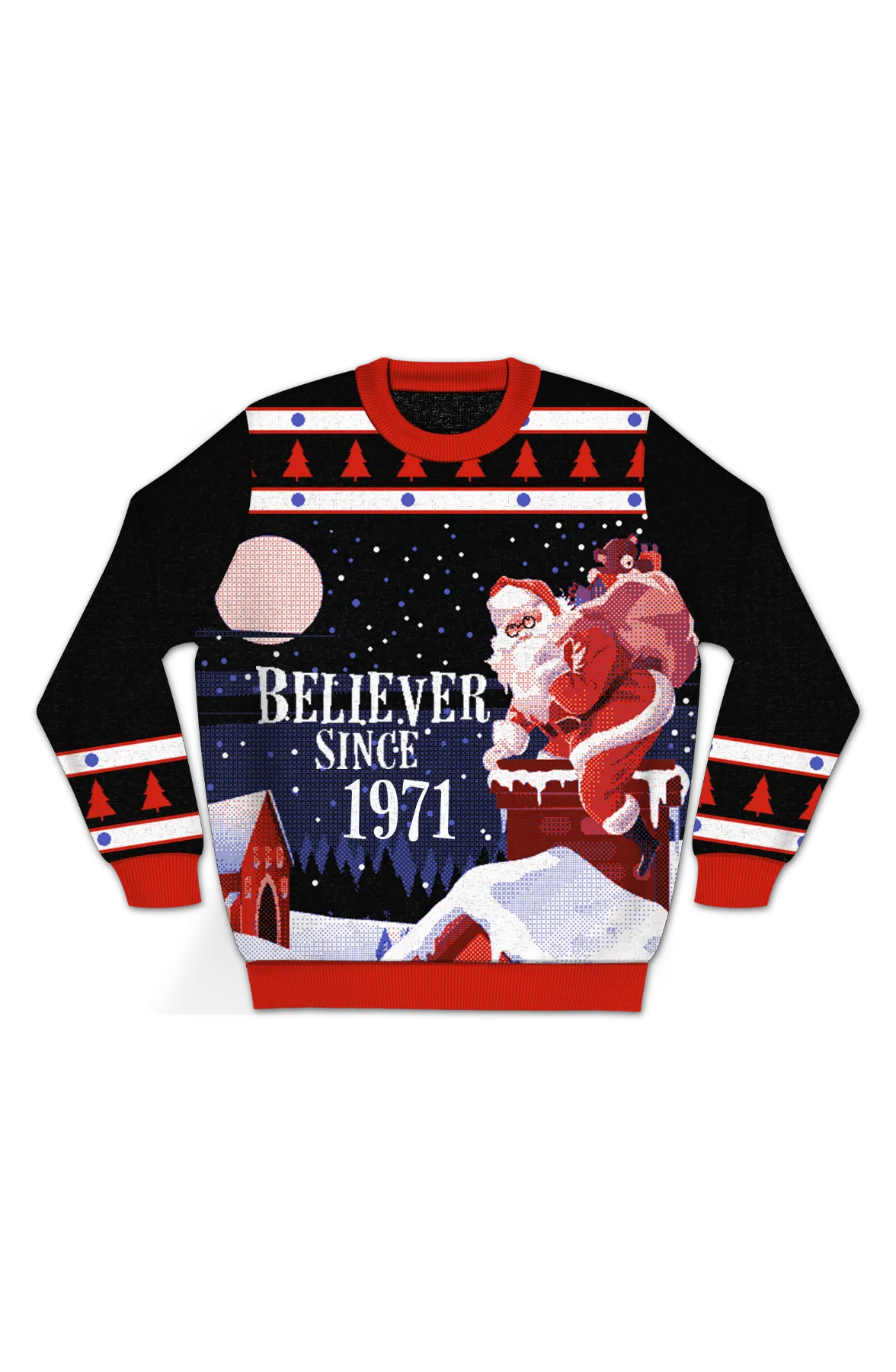 Believer Since 1971 Knitted Christmas Sweater