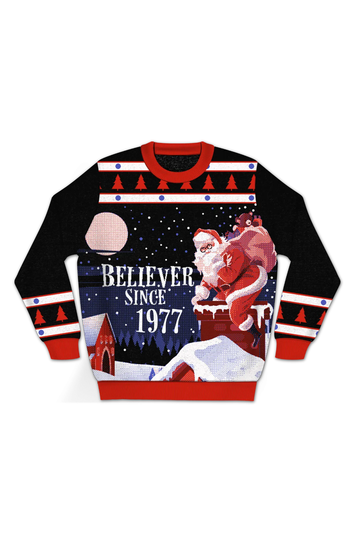 Believer Since 1977 Knitted Christmas Sweater