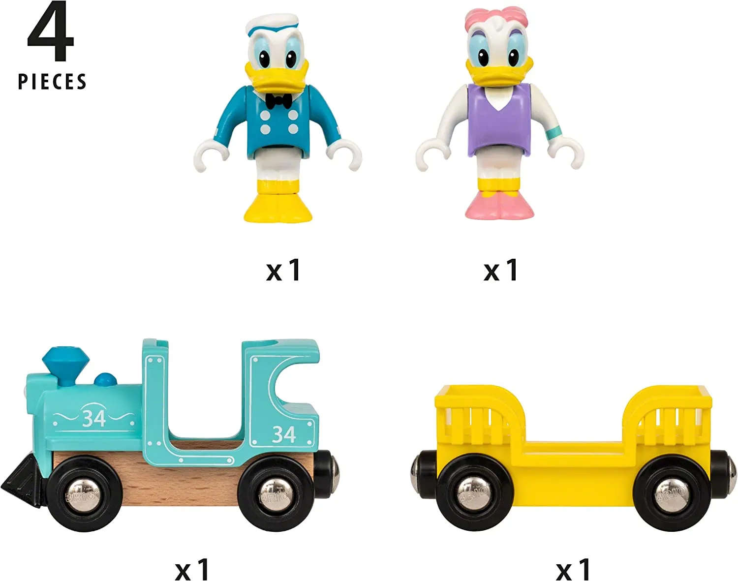 Brio 32260 Disney Mickey and Friends Donald AND Daisy Duck Train
