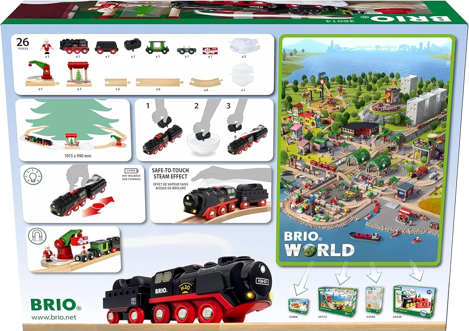 BRIO Christmas Steaming Train Set