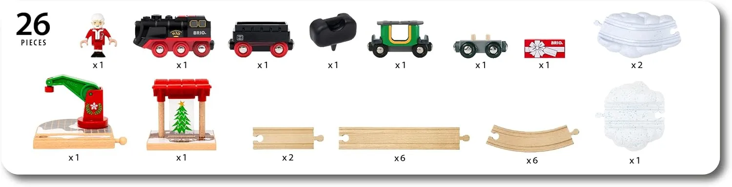 BRIO Christmas Steaming Train Set