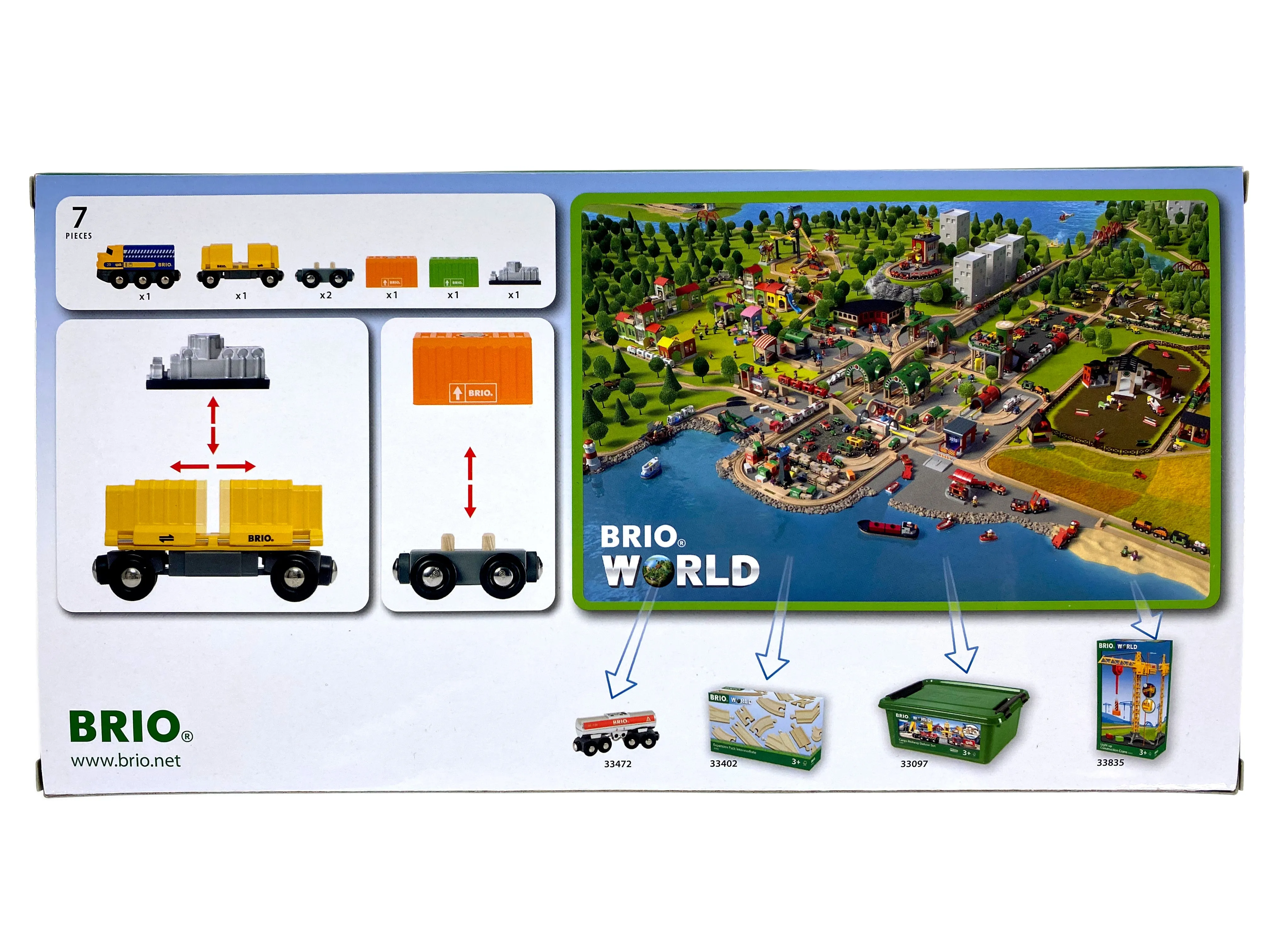 Brio - Three Wagon Cargo Train