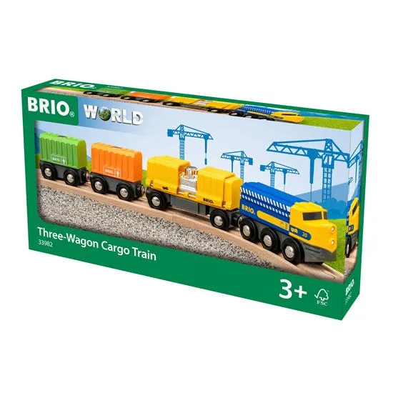 Brio - Three Wagon Cargo Train