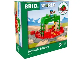 BRIO - TURNTABLE & FIGURE: 2 PIECES