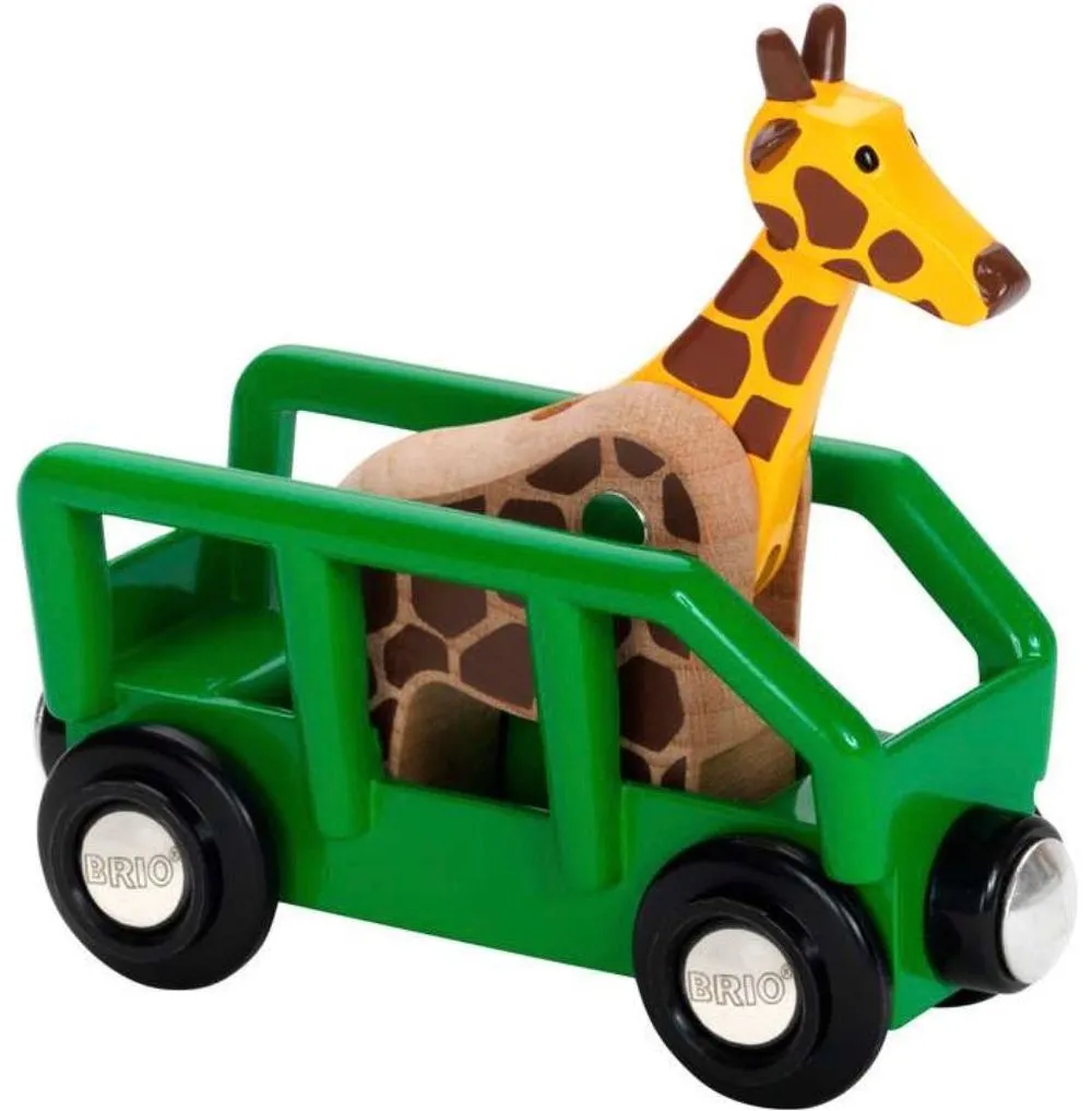 Brio World Safari Giraffe and wagon