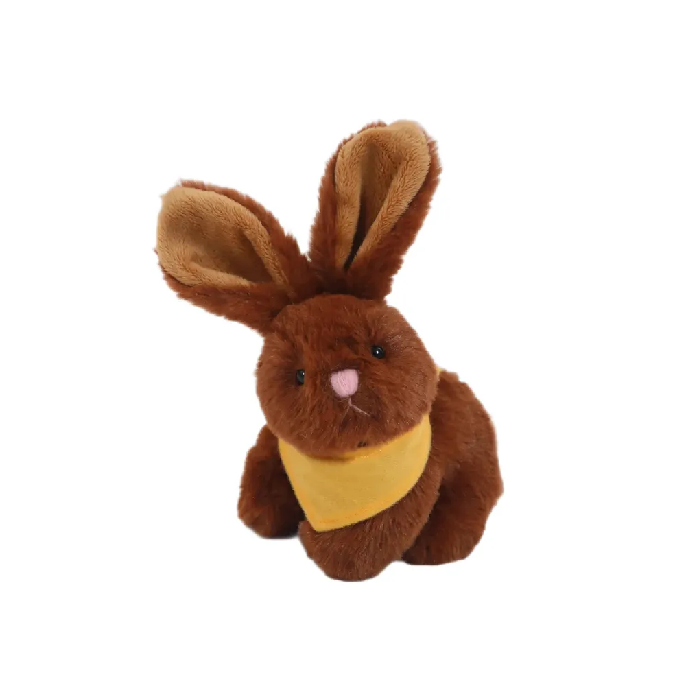Brown Bunny With Bandana 6"