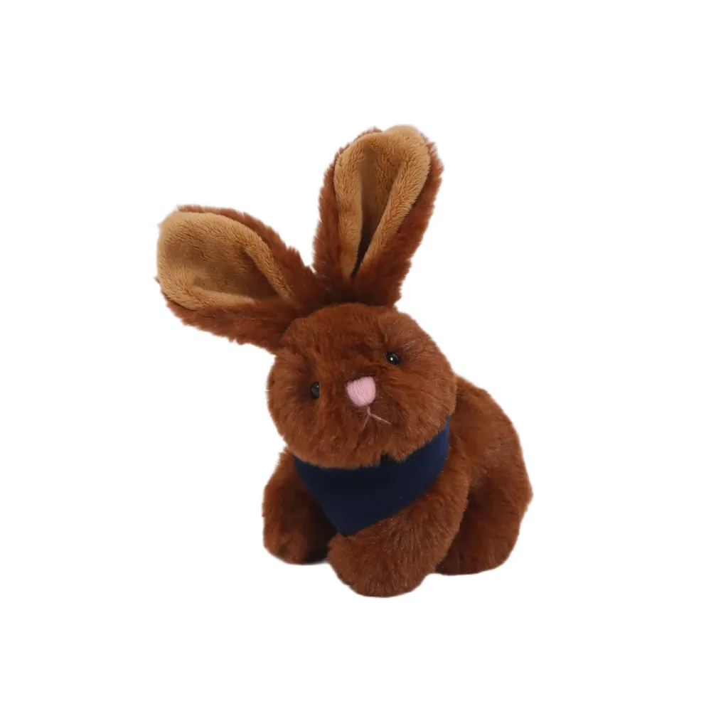 Brown Bunny With Bandana 6"