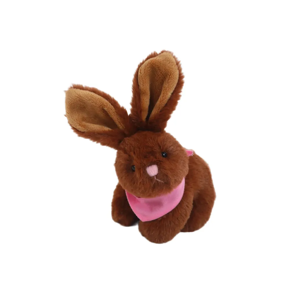 Brown Bunny With Bandana 6"