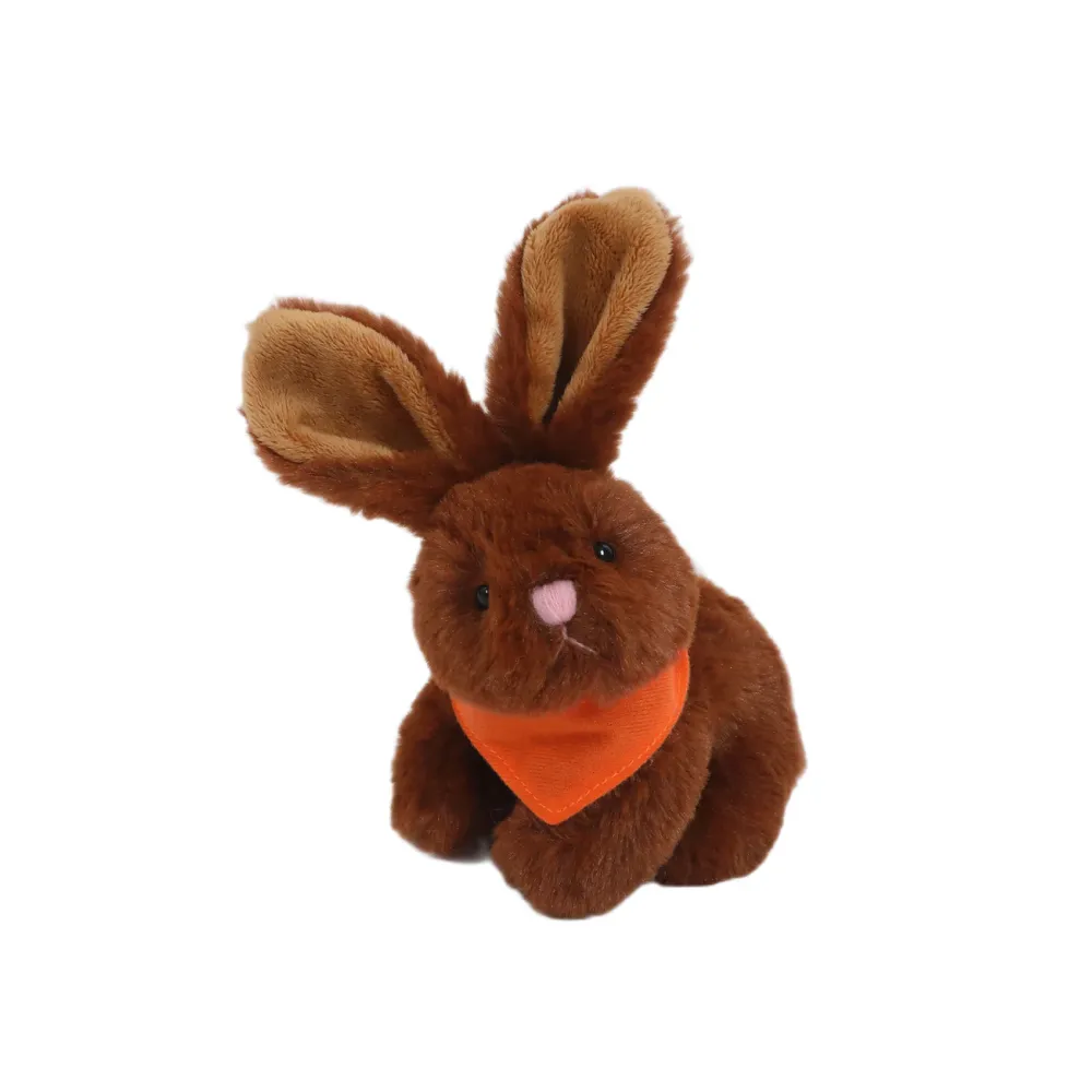 Brown Bunny With Bandana 6"