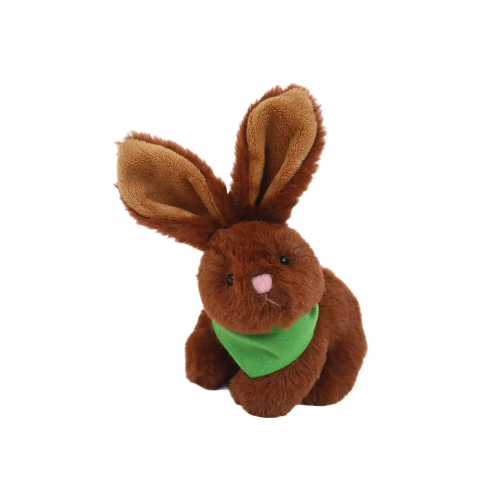 Brown Bunny With Bandana 6"
