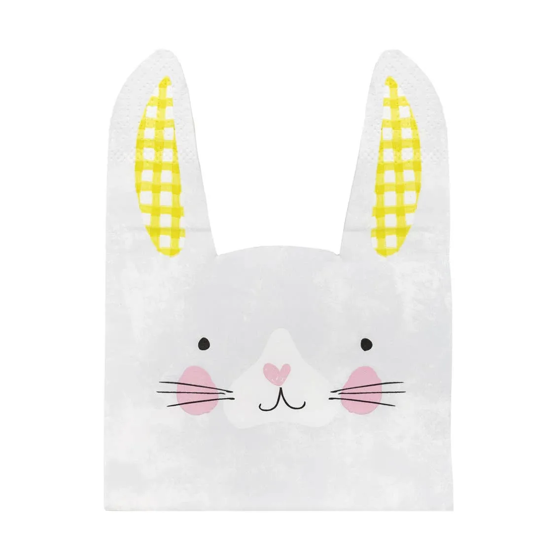 Bunny Shaped Easter Napkins - 20 Pack
