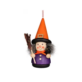 Christian Ulbricht Wooden Wobble Figure - Halloween Witch - (Ornament)