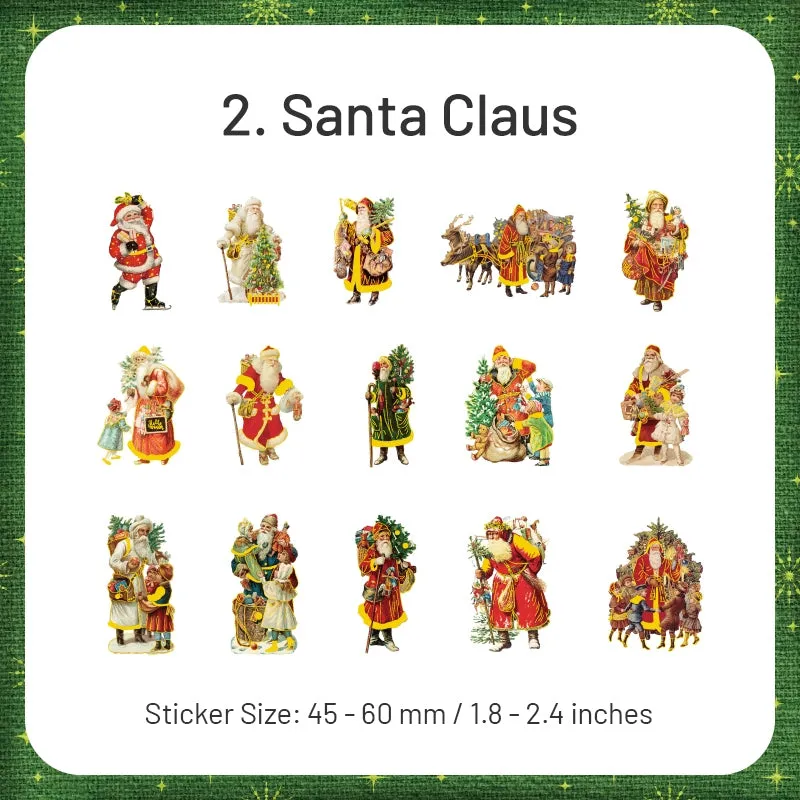 Christmas Clear Transparent Stickers - Angel, Lady, Fairy, Santa Claus, Girl, Pet
