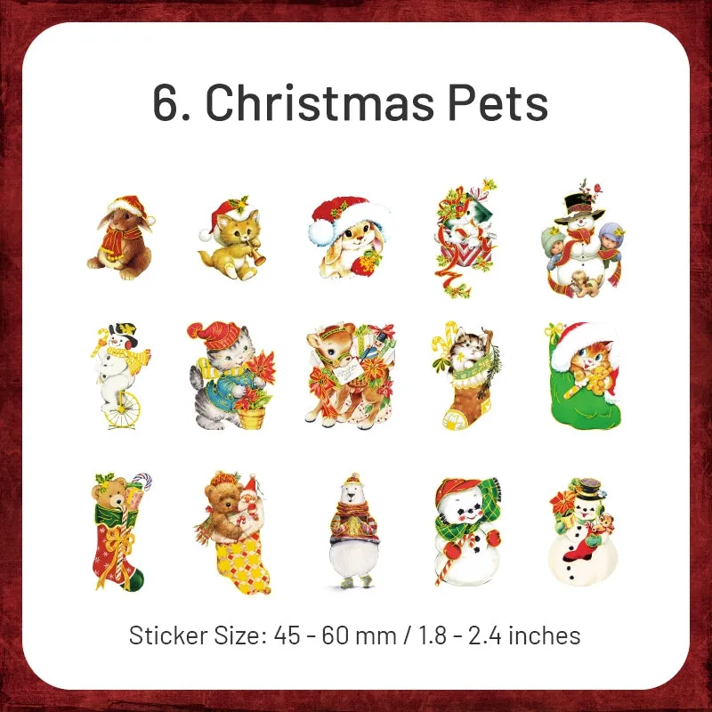 Christmas Clear Transparent Stickers - Angel, Lady, Fairy, Santa Claus, Girl, Pet