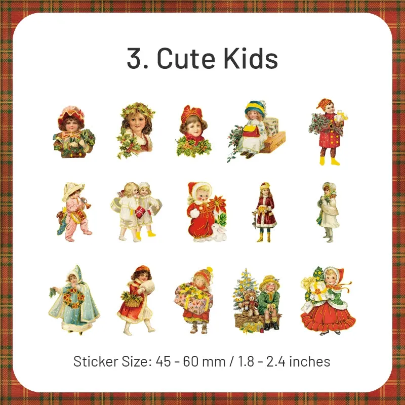 Christmas Clear Transparent Stickers - Angel, Lady, Fairy, Santa Claus, Girl, Pet