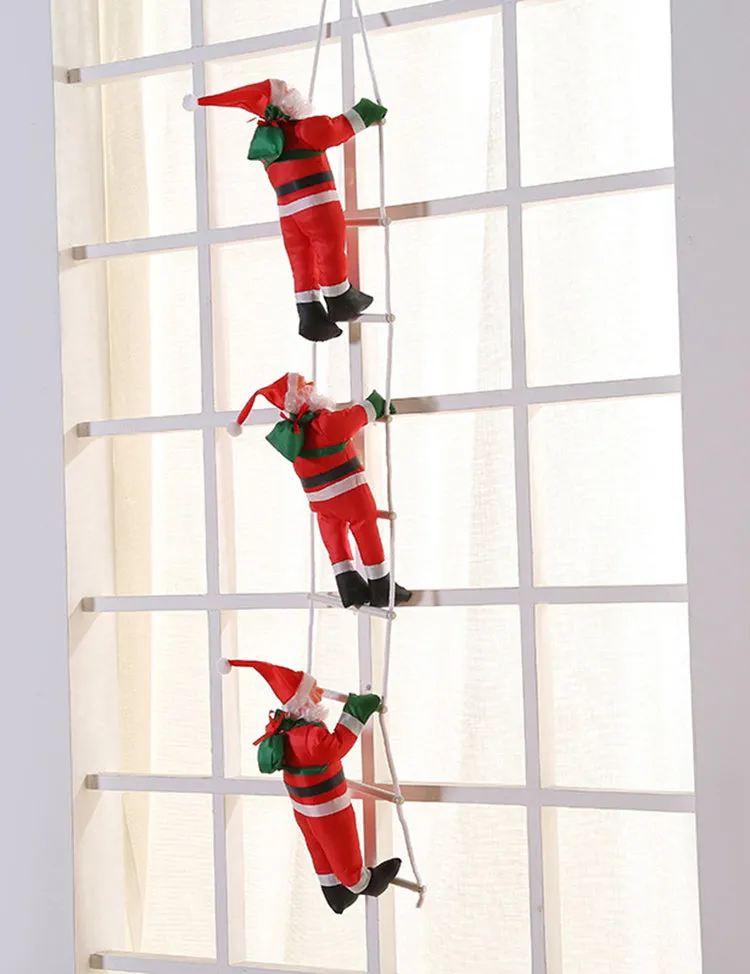 Christmas Hanging Decoration Ladder Santa Claus Decorations