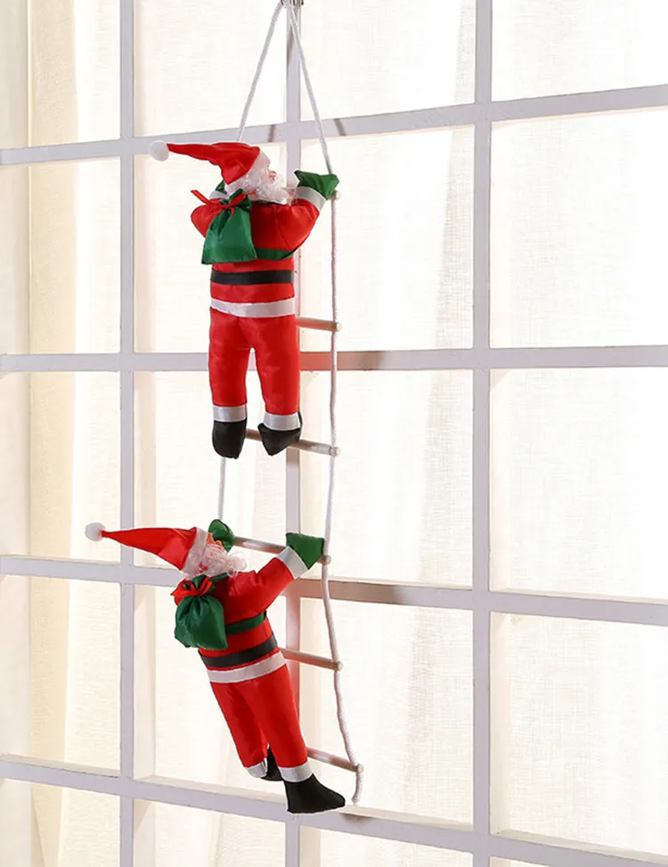 Christmas Hanging Decoration Ladder Santa Claus Decorations