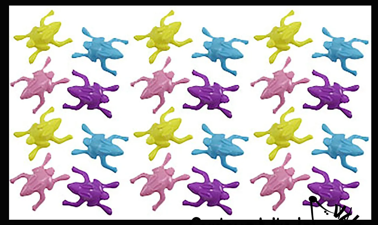CLEARANCE - SALE - Jumping Bunnies Easter Egg Eraser Filler Set - Small Toy Prize Assortment Egg Hunt - Novelty Bunny Toy (12 DOZEN)
