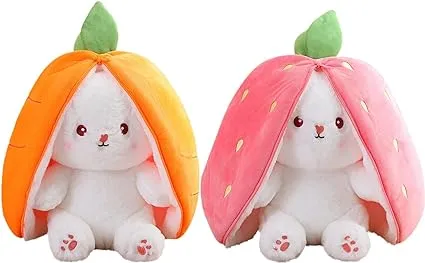 Cutest bunny ever, Easter Bunny Plush Toy, Strawberry Pillow Plush
