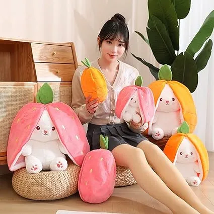 Cutest bunny ever, Easter Bunny Plush Toy, Strawberry Pillow Plush
