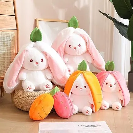 Cutest bunny ever, Easter Bunny Plush Toy, Strawberry Pillow Plush