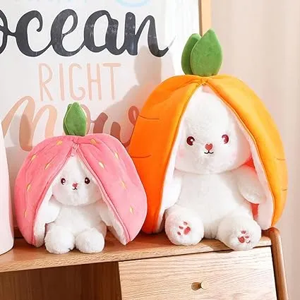 Cutest bunny ever, Easter Bunny Plush Toy, Strawberry Pillow Plush