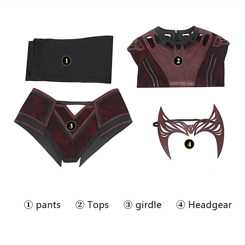 Doctor Strange 2 Scarlet Witch New Costume Doctor Strange in the Multiverse of Madness New Outfit Cosplay