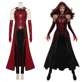 Doctor Strange in the Multiverse of Madness  Scarlet Witch Wanda Cosplay Costumes Outfits Halloween Carnival Suit