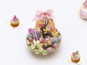 Easter Basket filled with Easter Goodies - Miniature Food