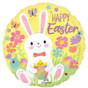 Easter Bunny Love Foil Balloon, 18 Inches, 1 Count