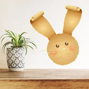 Easter Bunny with Curled Ears Sticker