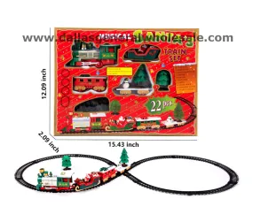 Electronic Toy Christmas Train Track Set Wholesale