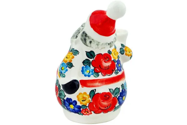 faience 8" Santa Claus Figurine Little Flower Patch