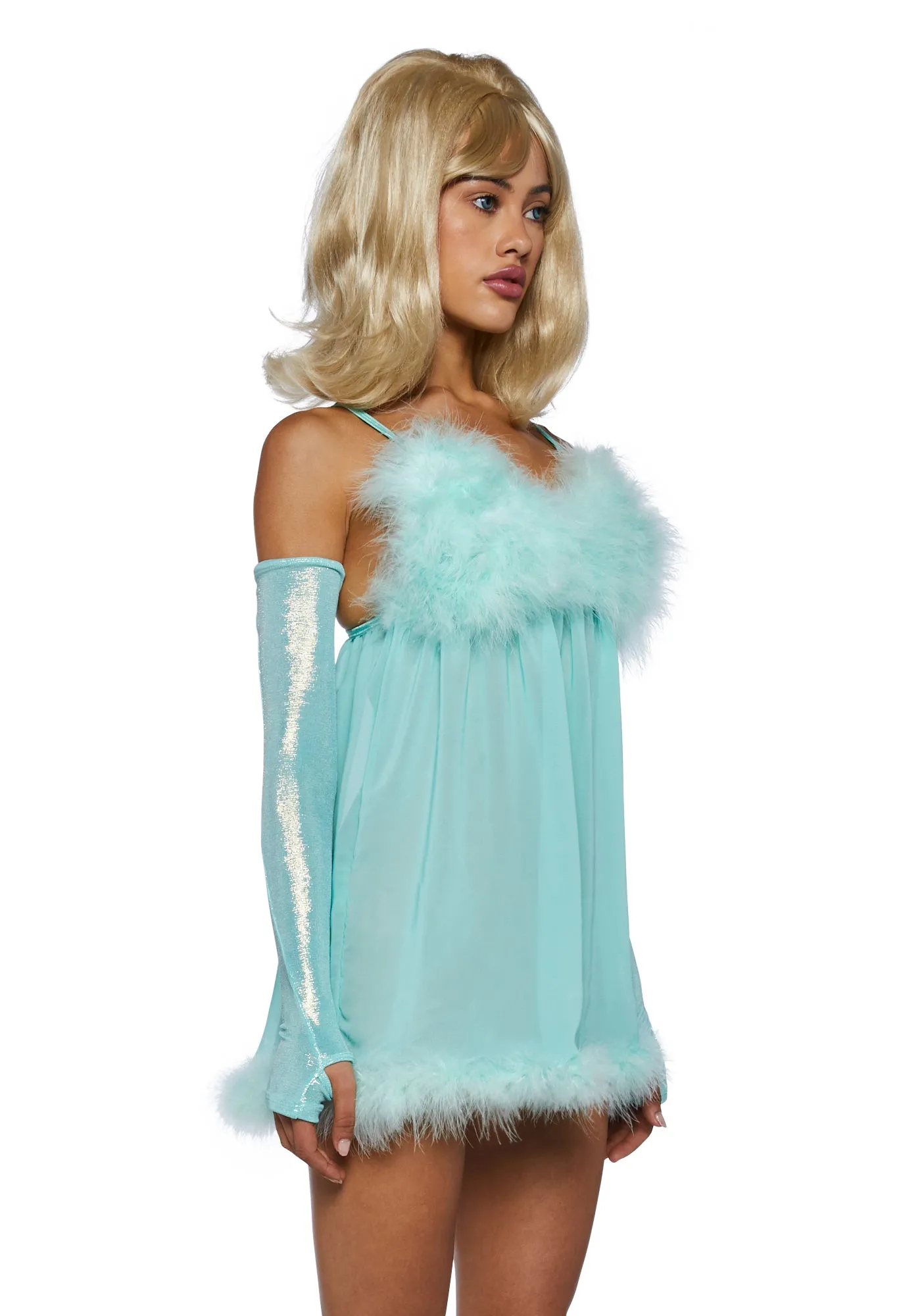 Fembot Babe Costume Set - Mint