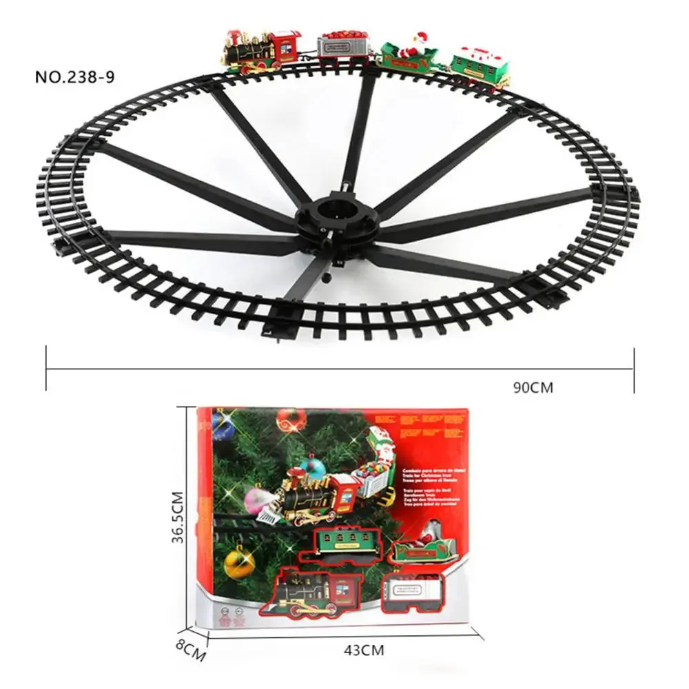 Festive Christmas Electric Train Set with Lights & Sounds for Kids