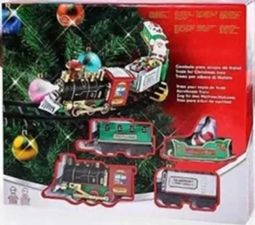 Festive Mini Electric Train Set with Track - Perfect for Kids' Christmas
